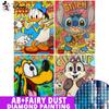 Embroidery Lilo and Stitch Cartoon Diamond Painting Donald Duck Pluto Full Mosaic Cross Stitch Home Decor