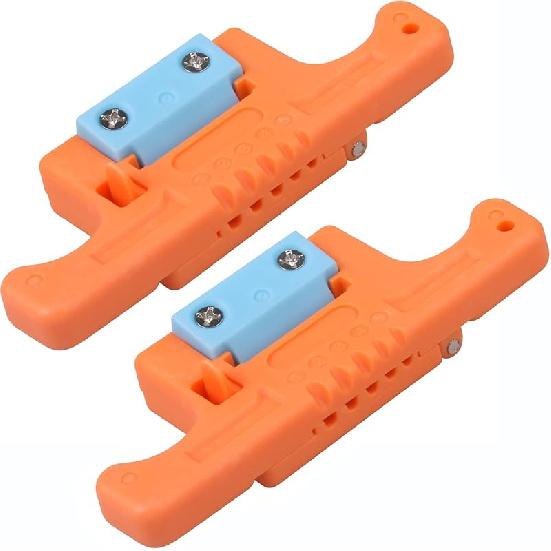 2CP FTTH Fiber Optic Stripper, 1.9-3mm Ccess Tool Loose Buffer Tube Stripper-Orange