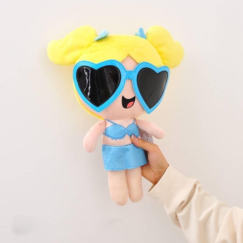 Adorable Plush Powerpuff Girls Bubbles Doll Cartoon Soft Toy Perfect For Girls