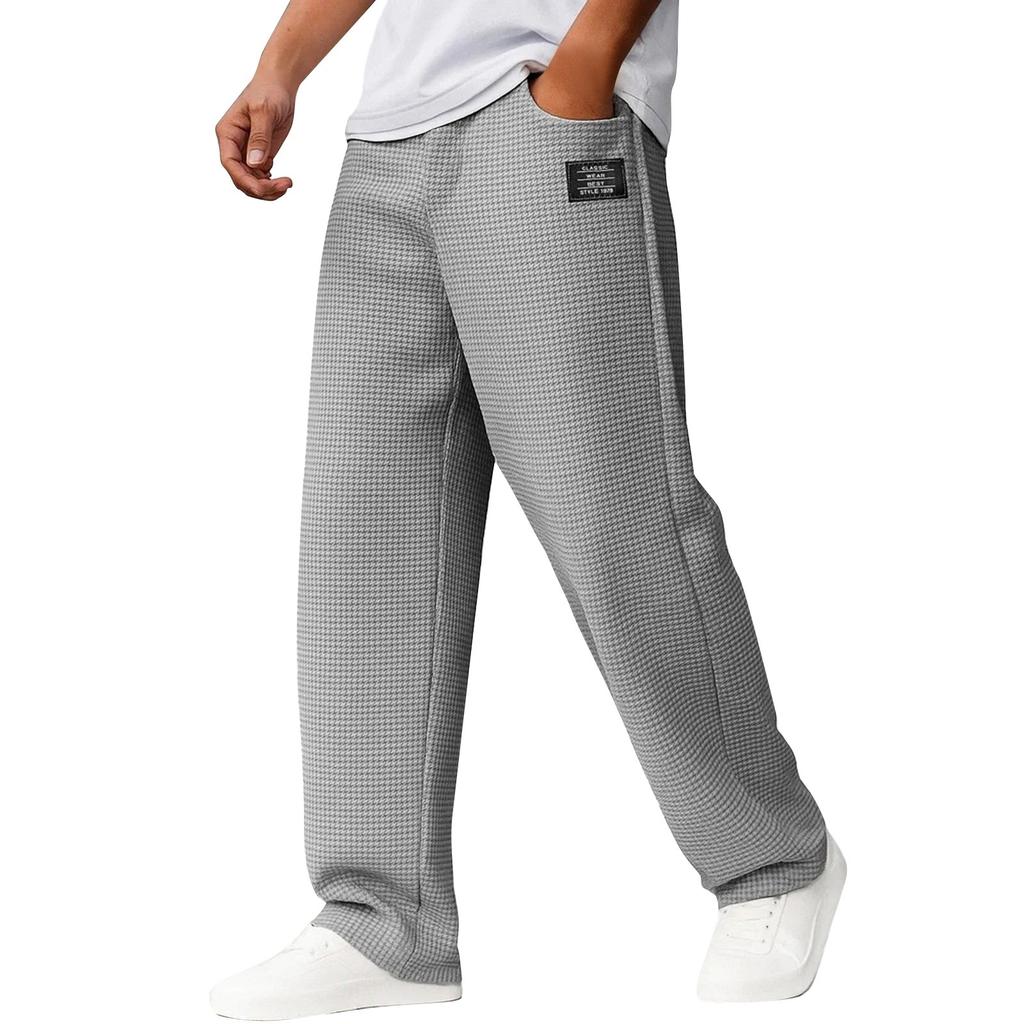 Men's Solid Color Loose Sweatpants Men's Casual Fashion Sweatpants
