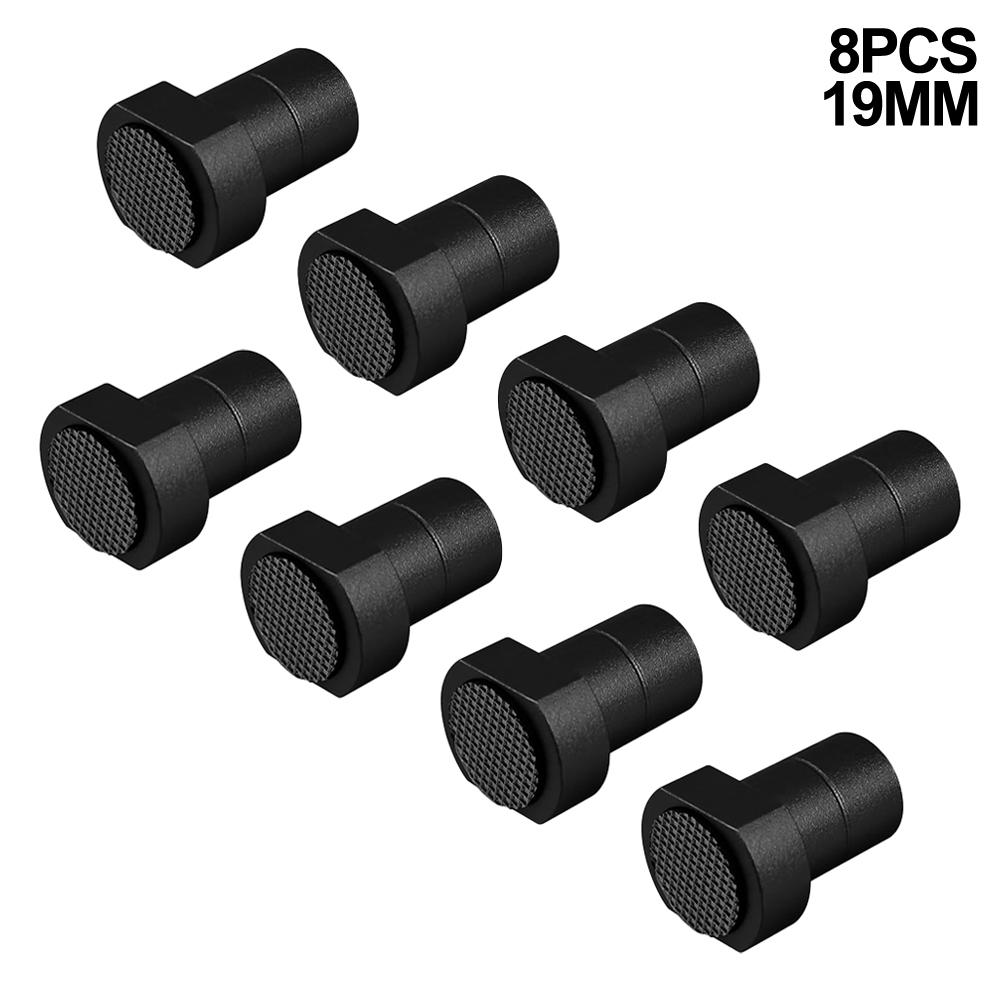 8pcs 19/20MM Woodworking Table Limit Tenon Aluminium Alloy Hooks Dog Clamp Woodworking Table Clamping Workbench Stopper