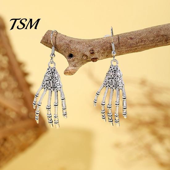 Costume Party Ear Embellishments 1 Pair Halloween Earrings for Women, Skeleton Spider Pumpkin Women Ghost Bat Dangle Earrings, Gothic Jewelry
