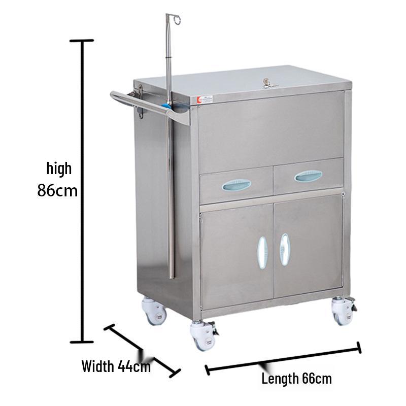 ABS Multifunctional Anesthesia and Infusion Emergency Cart with Five Drawers