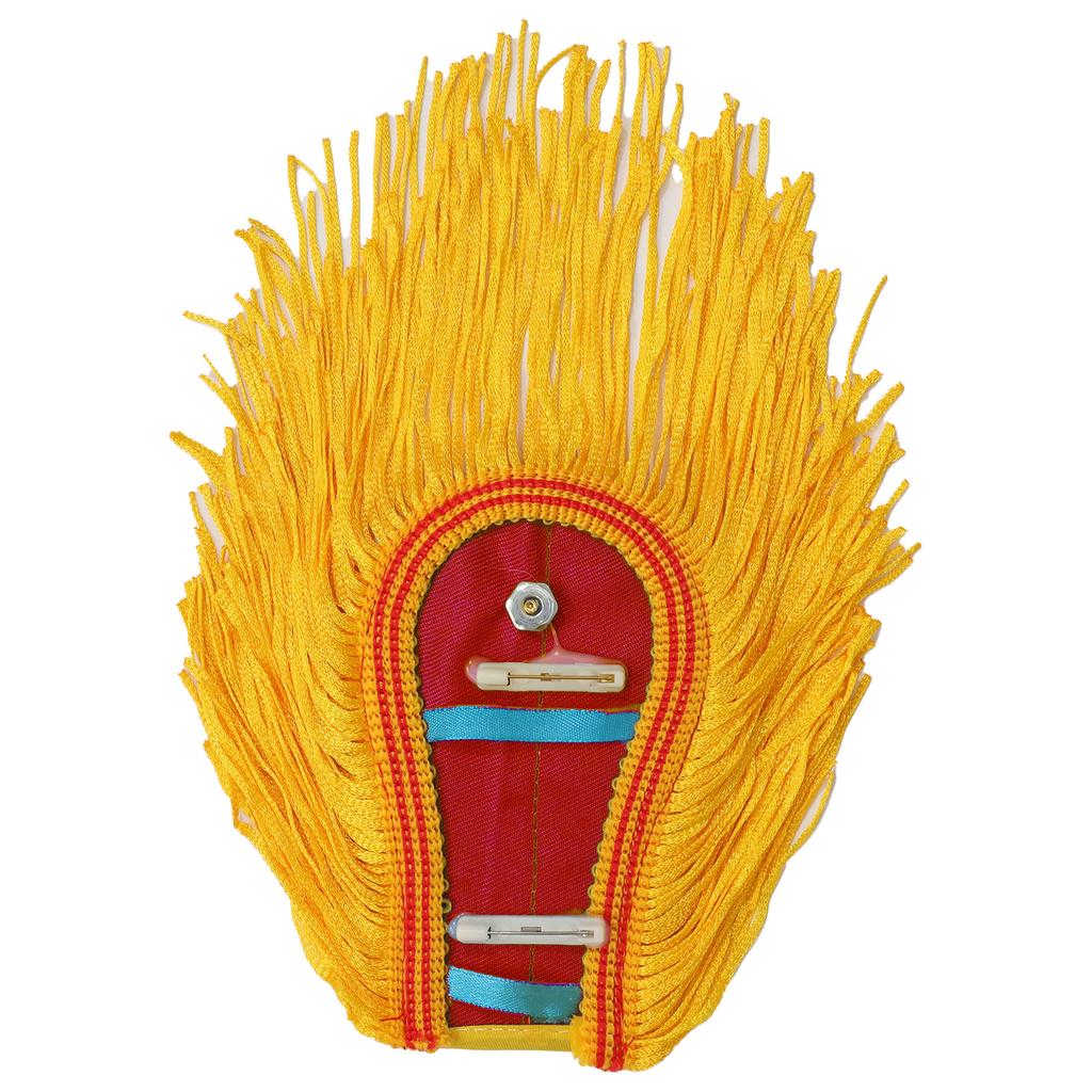 1 Pair Drum Horn Band Epaulets - Tassel Fringe Chain Shoulder Badge Applique for Uniform Costume & Performance