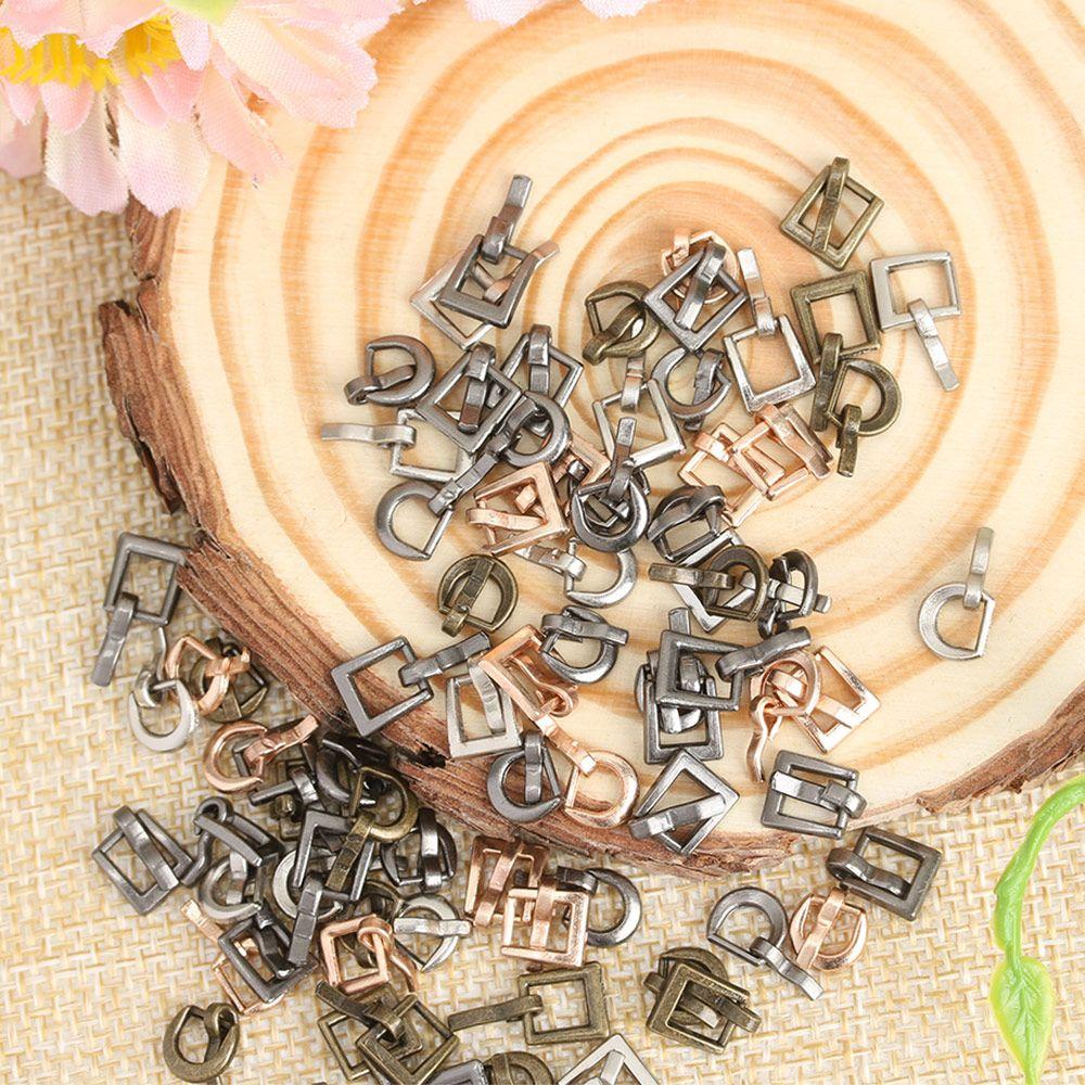 Ultra-small DIY Shoes Buttons Tri-glide Belt Buckle Doll Bag Buckles Clothes Sewing Accessories