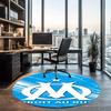 Olympique de Marseille Printed Round Rug Carpet Chair Rug Area Rug Entryway Doormats,for Office Chair Living Room Bedroom Kitchen Room.