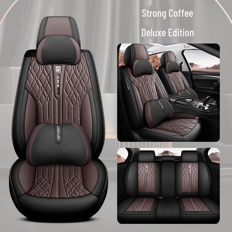 2023 Full-Cover Full-Leather Four-Season Universal Car Seat Cushion