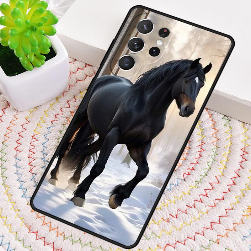 Horse Silicone Phone Case For Samsung Galaxy note 10 pro S26 S25 S24 S23 S22 S21 Plus S25Ultra Capa Cover