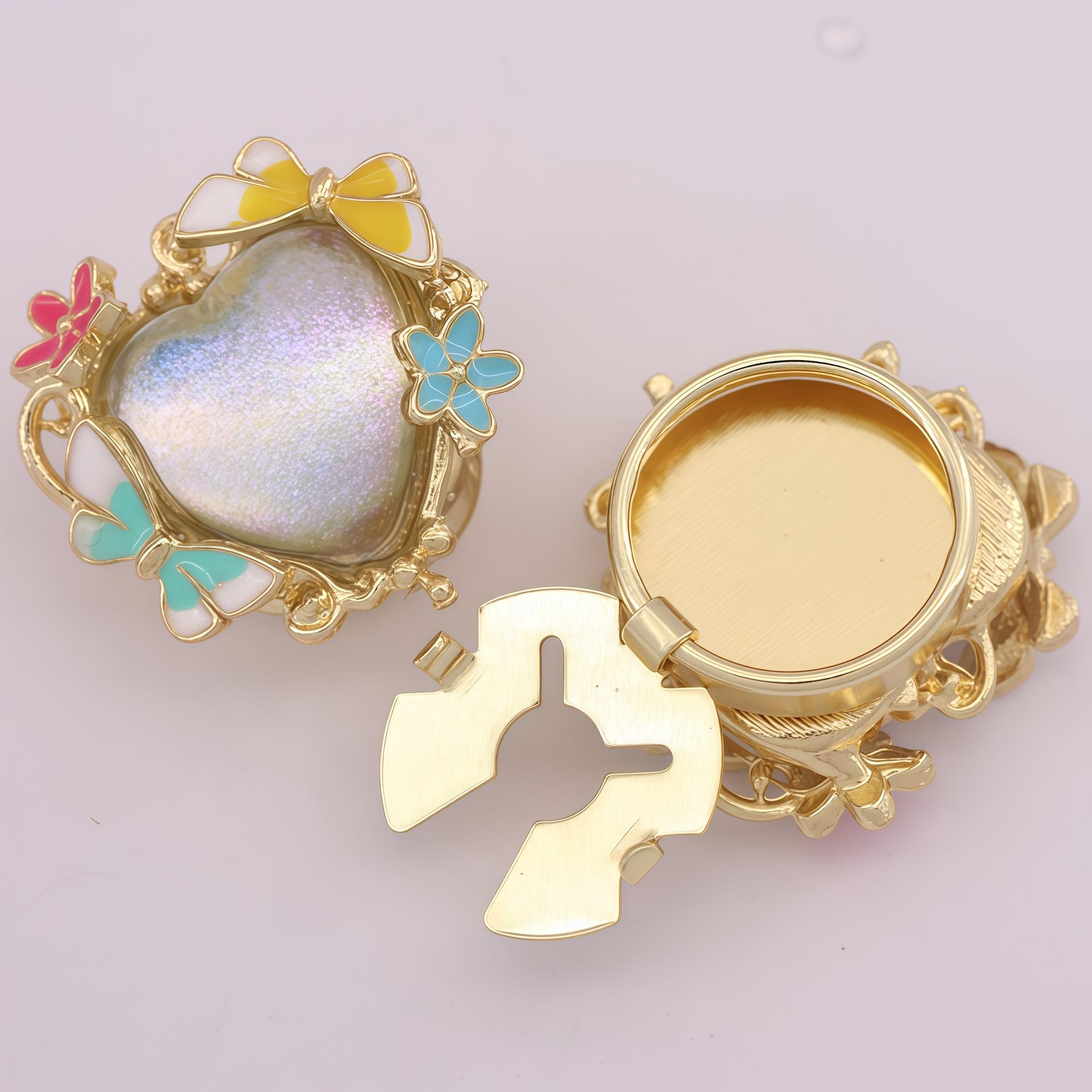 

Button Covers: Enamel Heart Decorative Buttons—Cufflinks, Collar Buttons, and Dress Shirt Accessories (Snap-on Style)-1PC