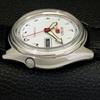 AUTOMATIC VINTAGE SEIKO 5 JAPAN 7005A MENS ARABIC WHITE DIAL WATCH A702440-5 R124-a702440