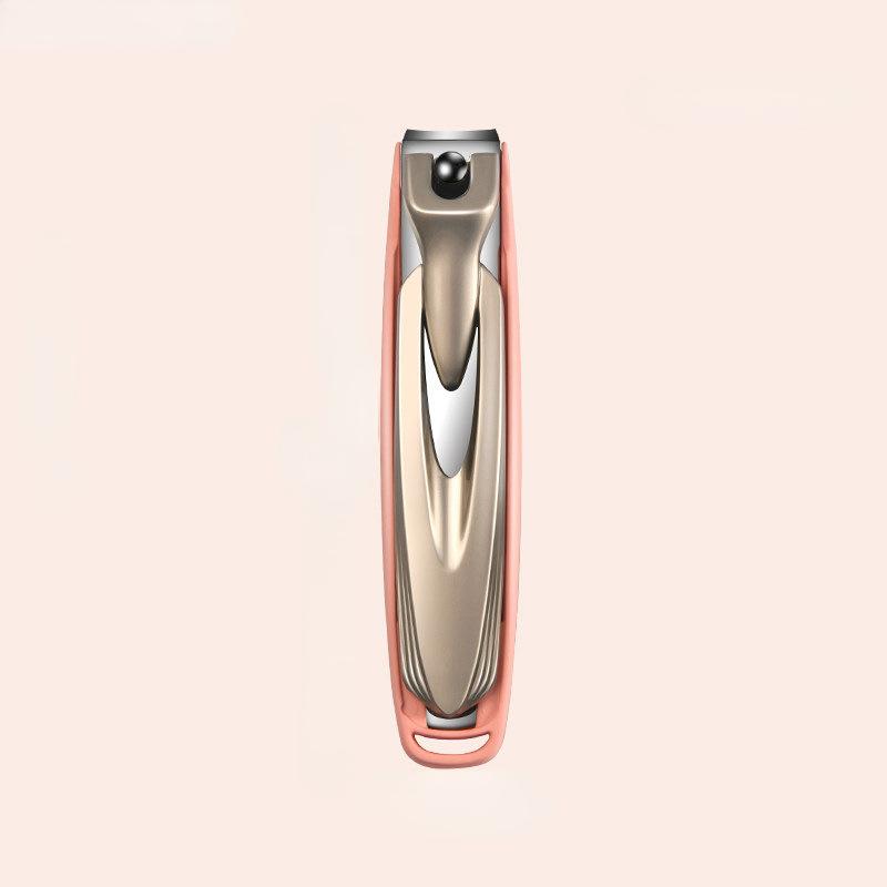 Slanted Nails Trimmer Ergonomic Stainless Steel Nail Clippers Precise Trimming Manicure Tool with Anti-splash for Colorful