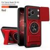 For Tecno Spark 50 Case Tecno Spark 50 4G Cover Magsafe Magnetic Fold Holder Military Armor Camera Protection Cover