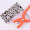 50/100PCS Plier Tool Metal Sewing Buttons Five-claw Buckle Metal Snap Buttons Clothes Stitch Free Fastener Safety Sewing Tools