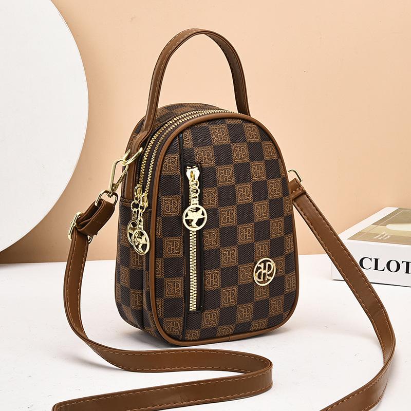 Summer bag women's 2025 new casual mobile phone bag simple fashion versatile lightweight shoulder messenger bag women's bag tide