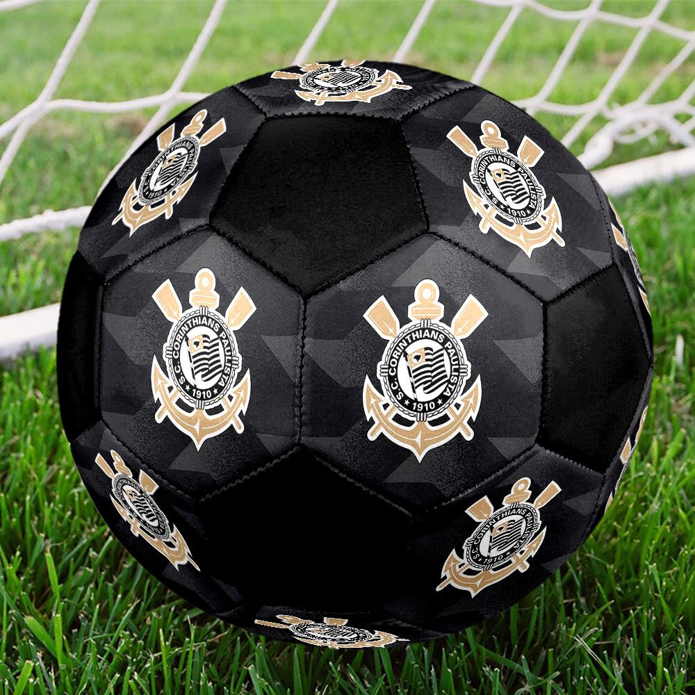 Corinthians Soccer Ball Colorful All Ages Machine Stitched PVC Competition Ready Durable High-Bounce.SIZE5