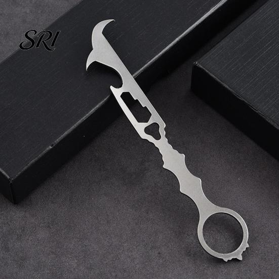 Seat Belt Cutter Tool Multifunctional Safety Hammer with Breaker And Tire Outdoor Survival Multi Stone Cleaning Hook Wrench Bottle Opener Car