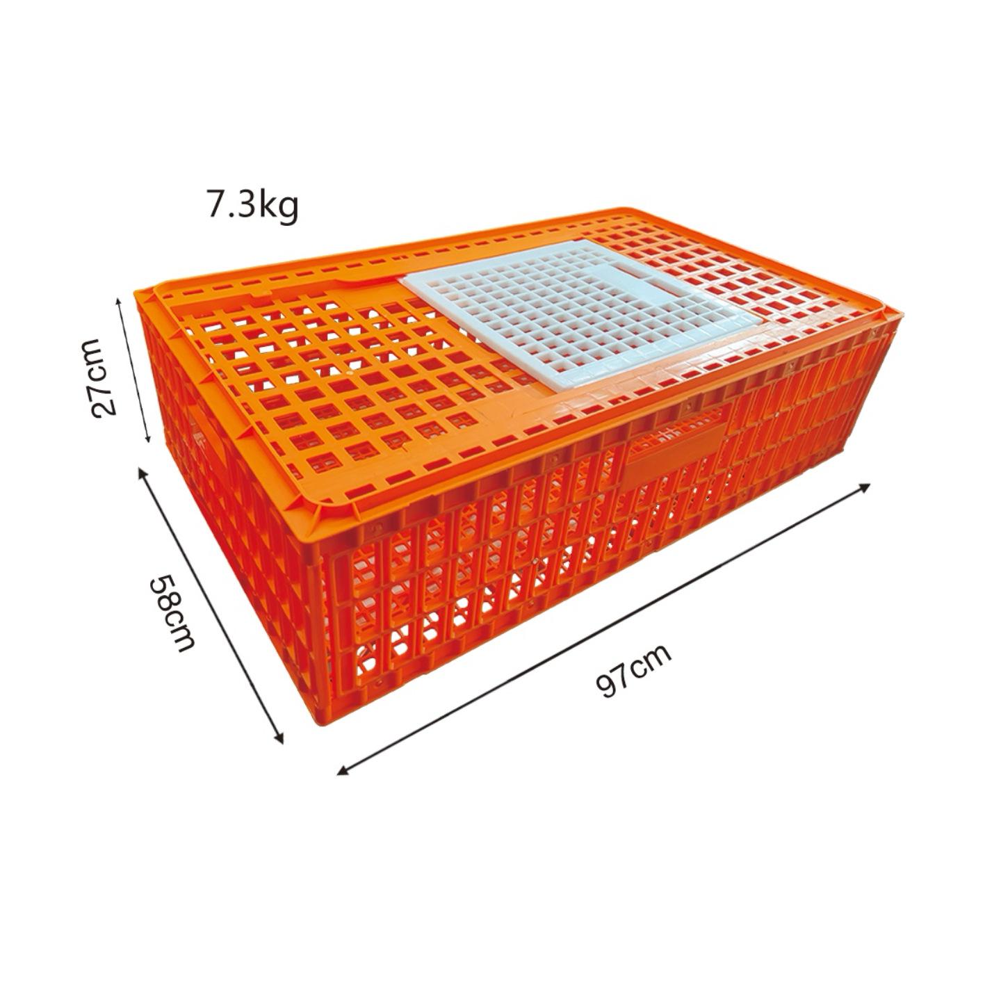 Large Reinforced Transport Crate for Home Breeding: Chickens, Ducks, Geese, Rabbits – 97cm Thickened Turnover Box Variant 1