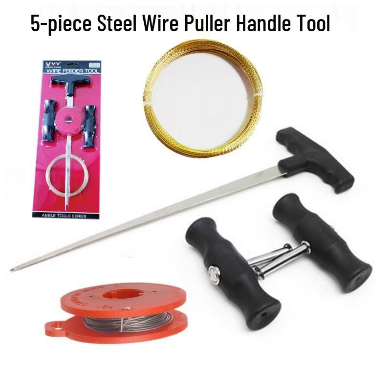 Car Windshield Removal & Installation Wire Saw Tool - Steel Wire Puller & Knife