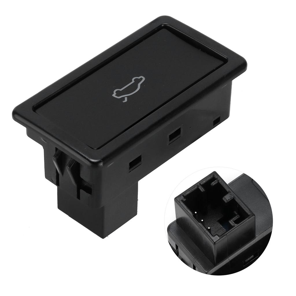 Tailgate Trunk Switch Push Button 3D0959831D ABS Black Replacement for A4 A6 A7 A8
