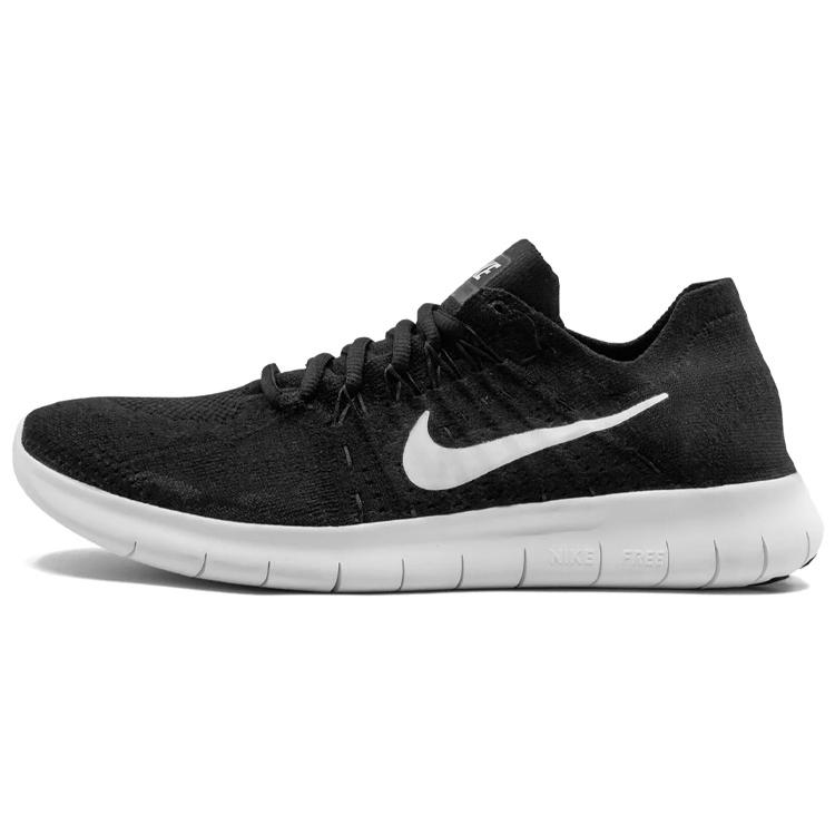 New Nike Free Rn Flyknit 2017 Black/White Anthracite Women's 880844-001