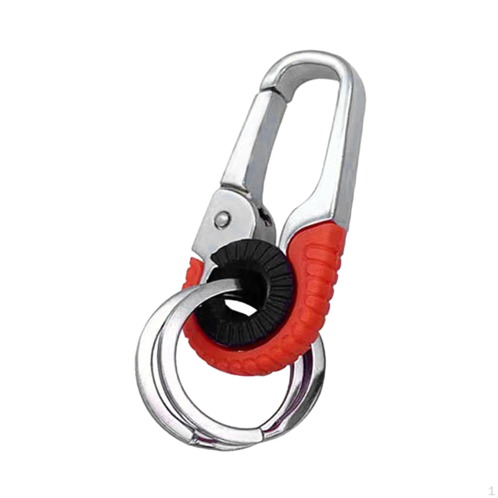 

Автомобильный брелок для ключей для мужчин, брелок, зажим для ремня, изысканный, креативный, персонализированный, двойной слой оранжевый