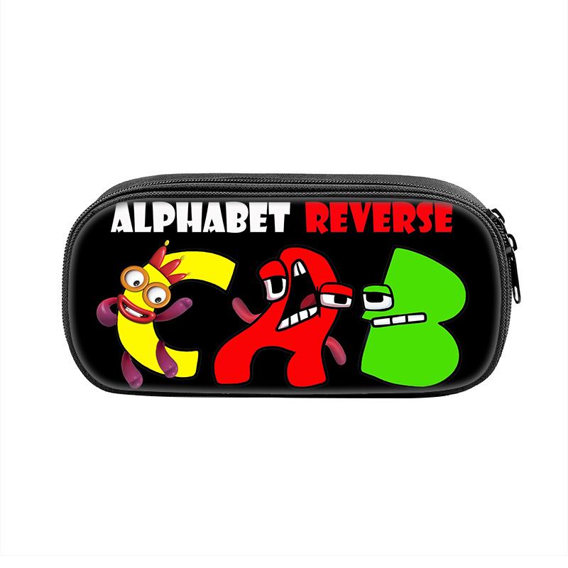 Game Alphabet Lore Cases Fun Cartoon Anime Pen Box Bag for Student Big Capacity School Supplies Zipper Pencilcases