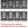 Stripes Tie-dye Laces Dazzling Blue Shoelace Colorful Flat Gradation Shoelaces Sneakers Personality Rope Men Women with The Same