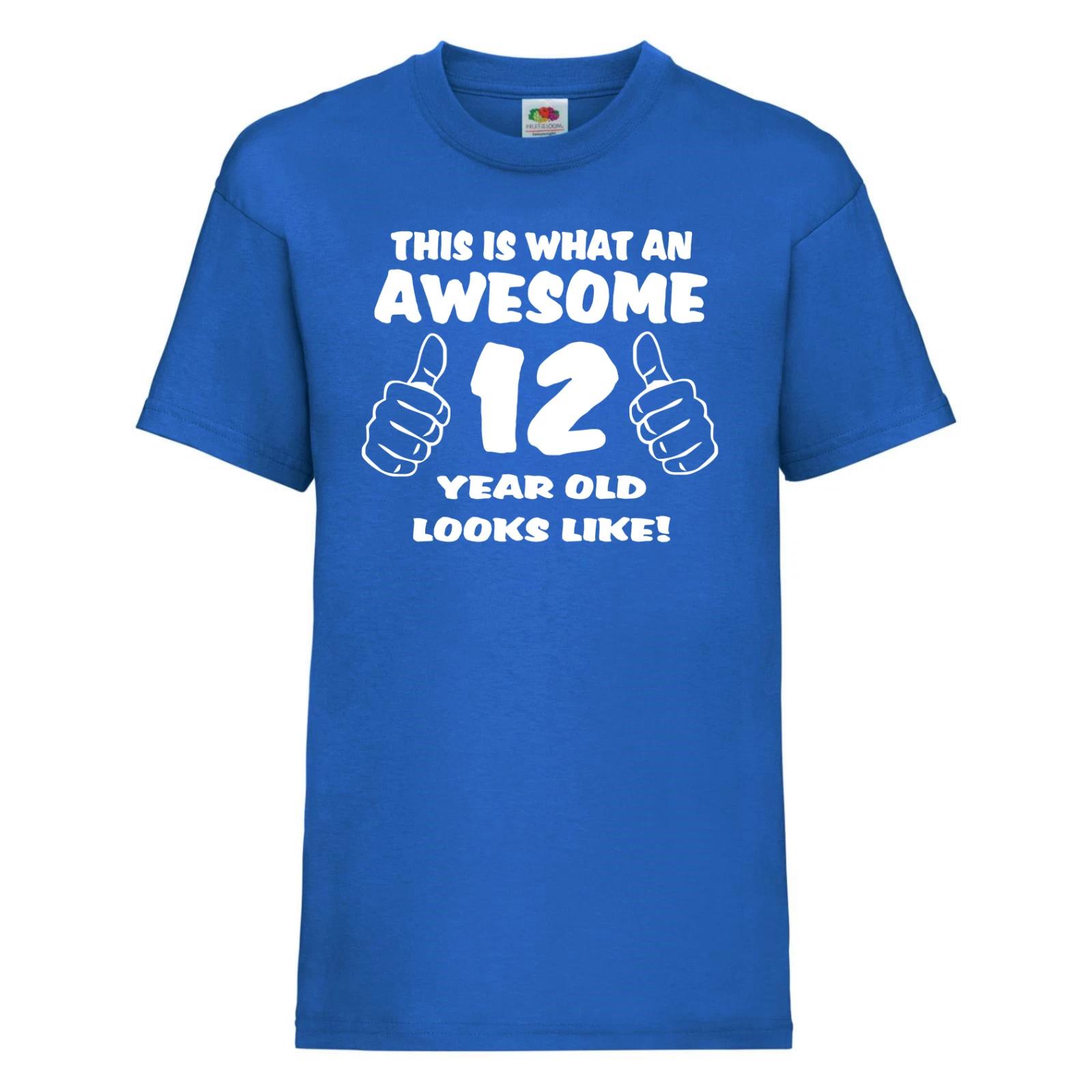 T-Shirt gift for 12th birthday -This Is What An Awesome 12 Year Old Looks Like! 2XL