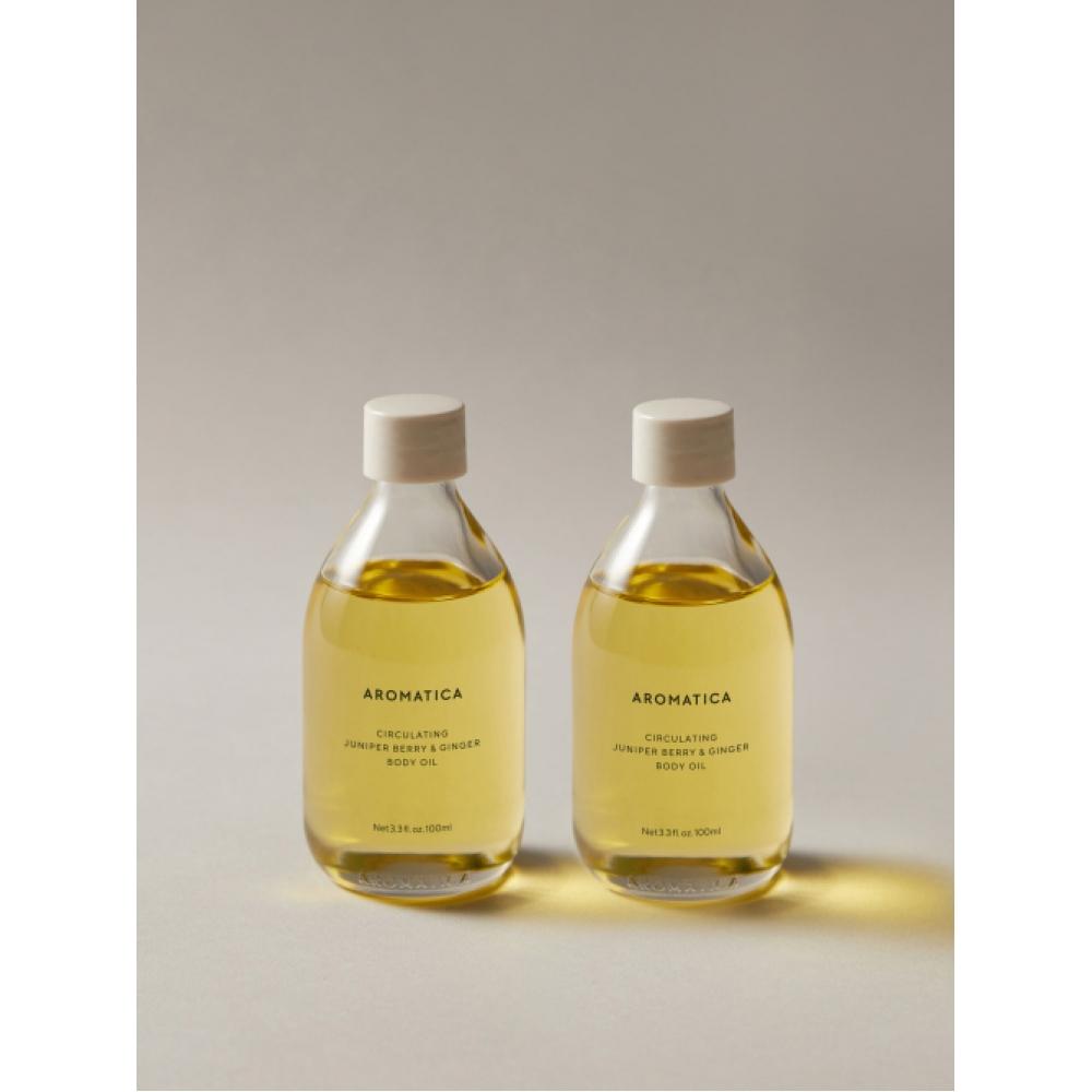 AROMATICA Циркулирующее масло для тела Можжевеловая ягода   Имбирь 100 мл 2 none