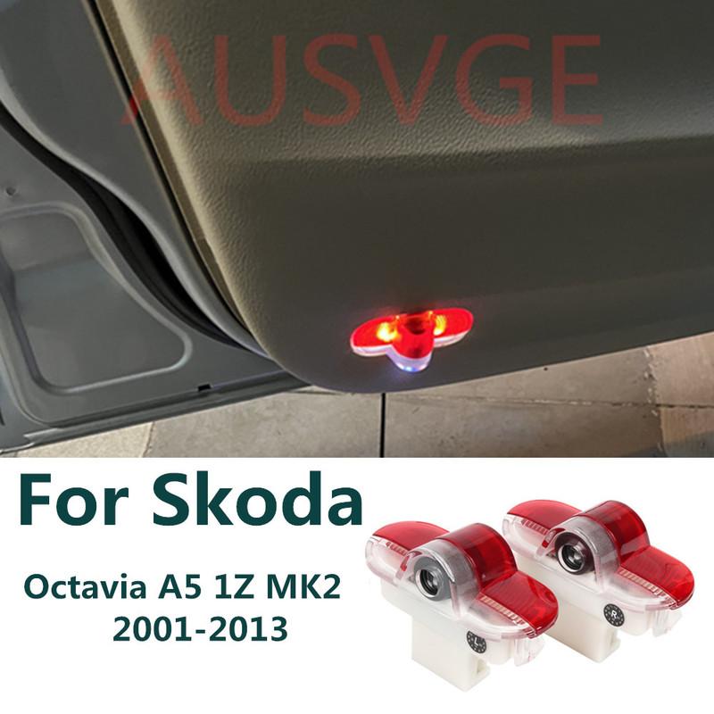 For Skoda Octavia A5 1Z 2 MK2 2001 - 2013 2012 2011 2010 2009 2008 LED Car Door Light Bulbs Interior Decoration Lamp Accessories For Skoda