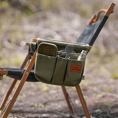 Beach Armrest Organizer Holders Foldable Canvas Holder Seat for Camping Dorm Picnic Drinks Phone
