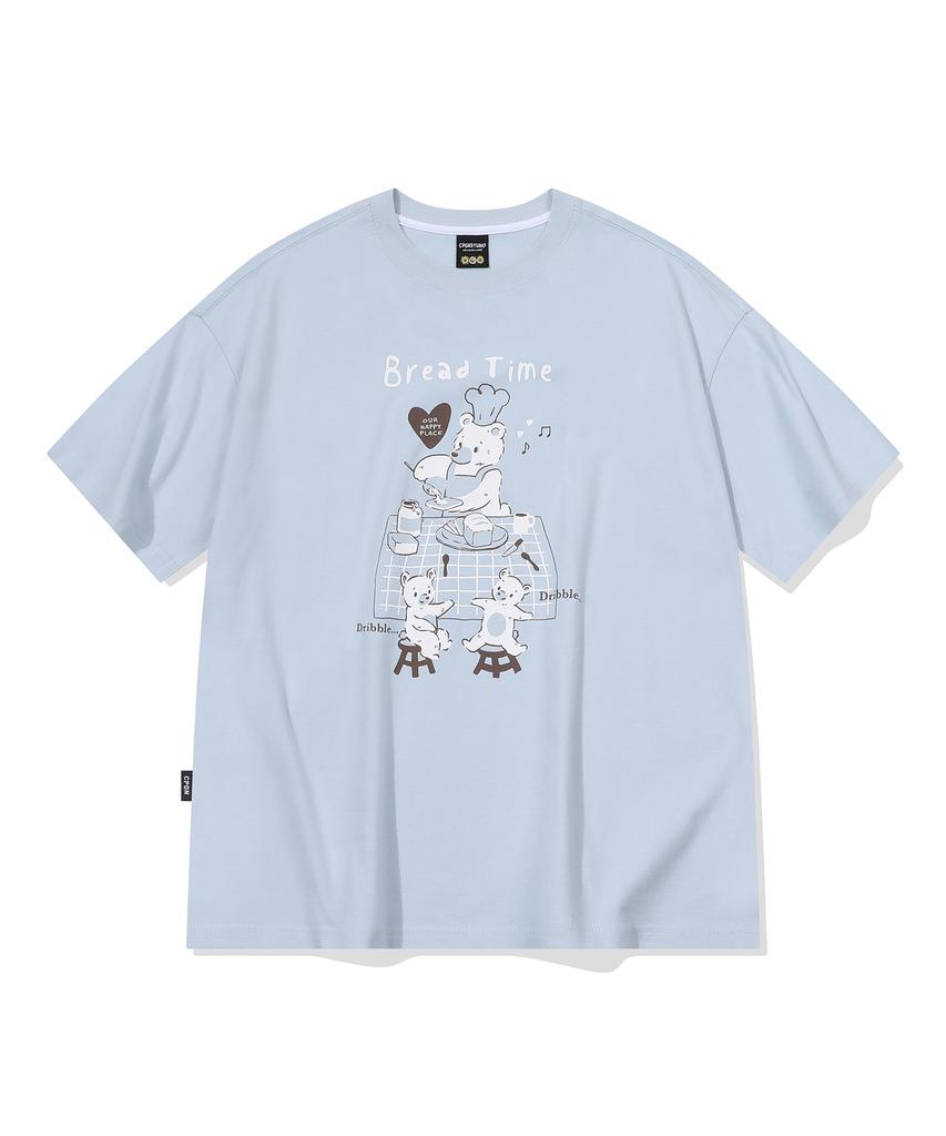 CPGN STUDIO Bakery Bear Short Sleeve T-Shirt Mist Blue