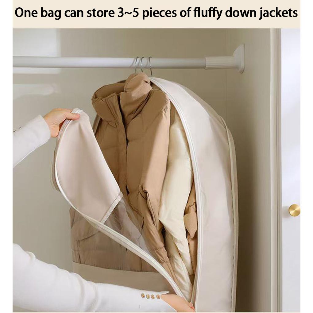 Hanging Down Jacket Compression Bag Wrinkle-Free Storage Solution Down Jacket Compression Dust Cover