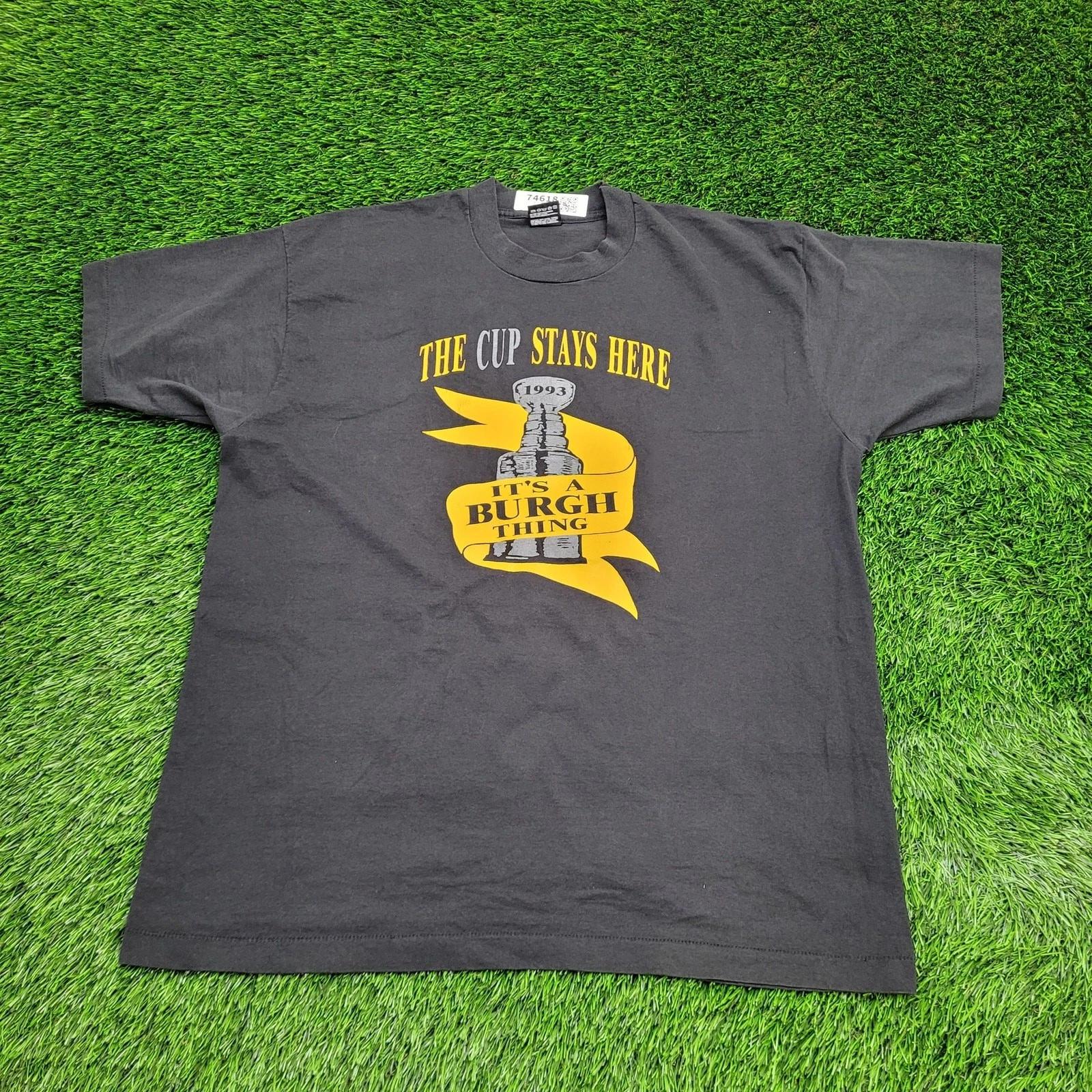 

Vintage 1993 Pittsburgh Hockey Shirt XL 24x29 USA 4XL