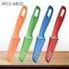 Stainless Steel Kitchen Boning Knife Plastic Handle Meat Cleaver Butcher Kitchen Knives Fruit Meat Steak Knife with Knife Cover