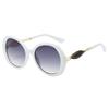 Large Round Frame Sunglasses For Women, Trendy Ins Rainbow Sunglasses, Fashionable Personalized Sunscreen Sunglasses