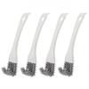 4Pcs V-shaped BBQ Grill Brush Set 2 In 1 Grid Cleaning Brush Exhaust Fan Stove Cleaner  Sink