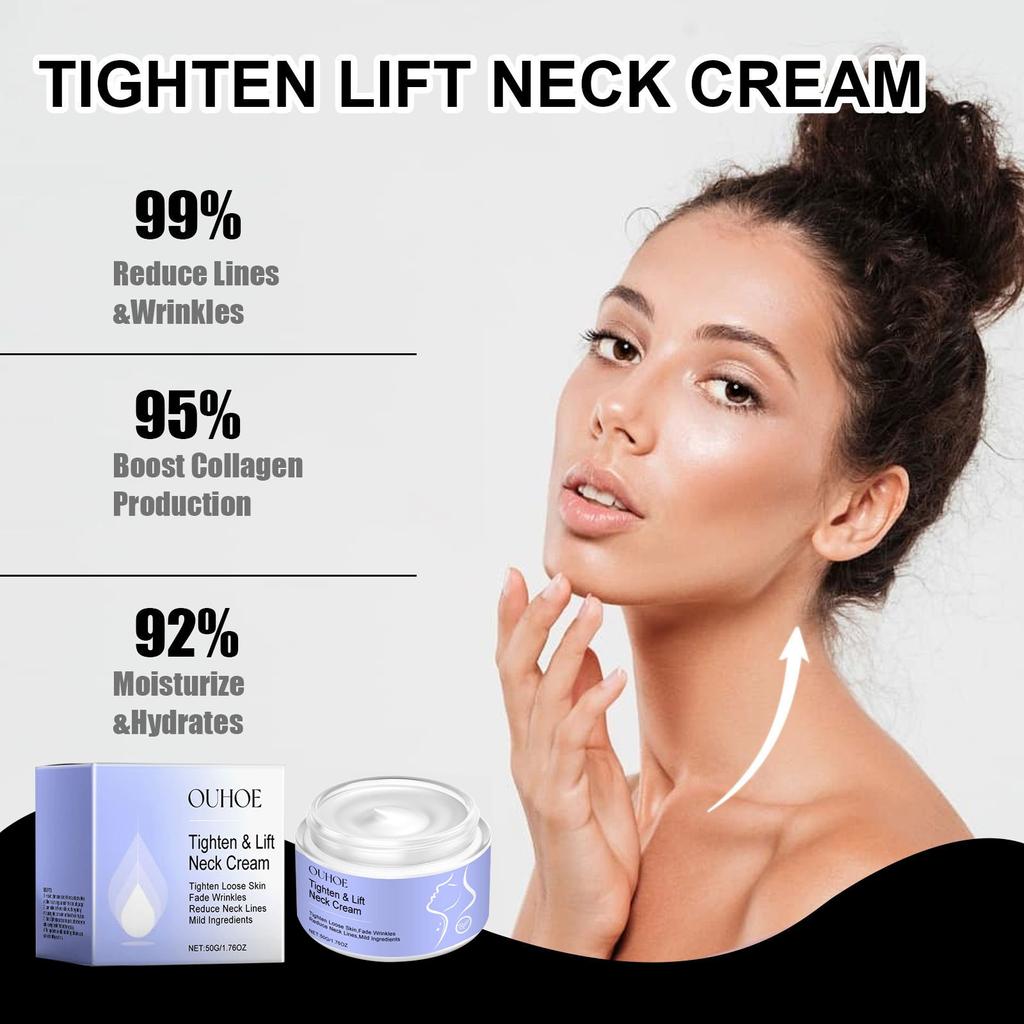 Neck Cream Anti Fine Lines Tightening Lifting Firming Eliminating Double Chin Brightening Smoothing Moisturizer Neck Skin Care
