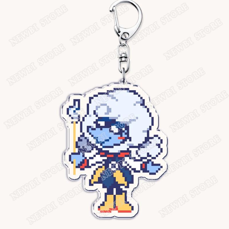 

Trending Game Deltarune Spamton Tenna Baby Meme Keychains for Accessories Bag Key Chain Ring Fans Gifts Gamer Friends Keyrings