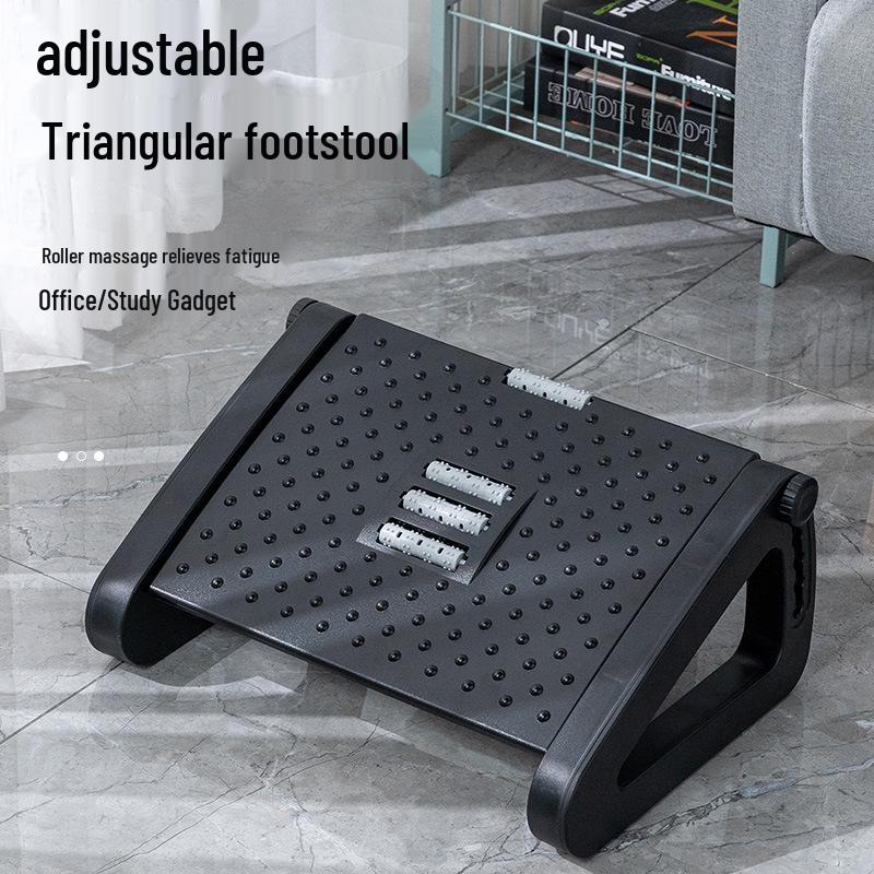 Adjustable Office Desk Footrest Pedal for Kids – Anti-Cross-Legging Support and Height Enhancer