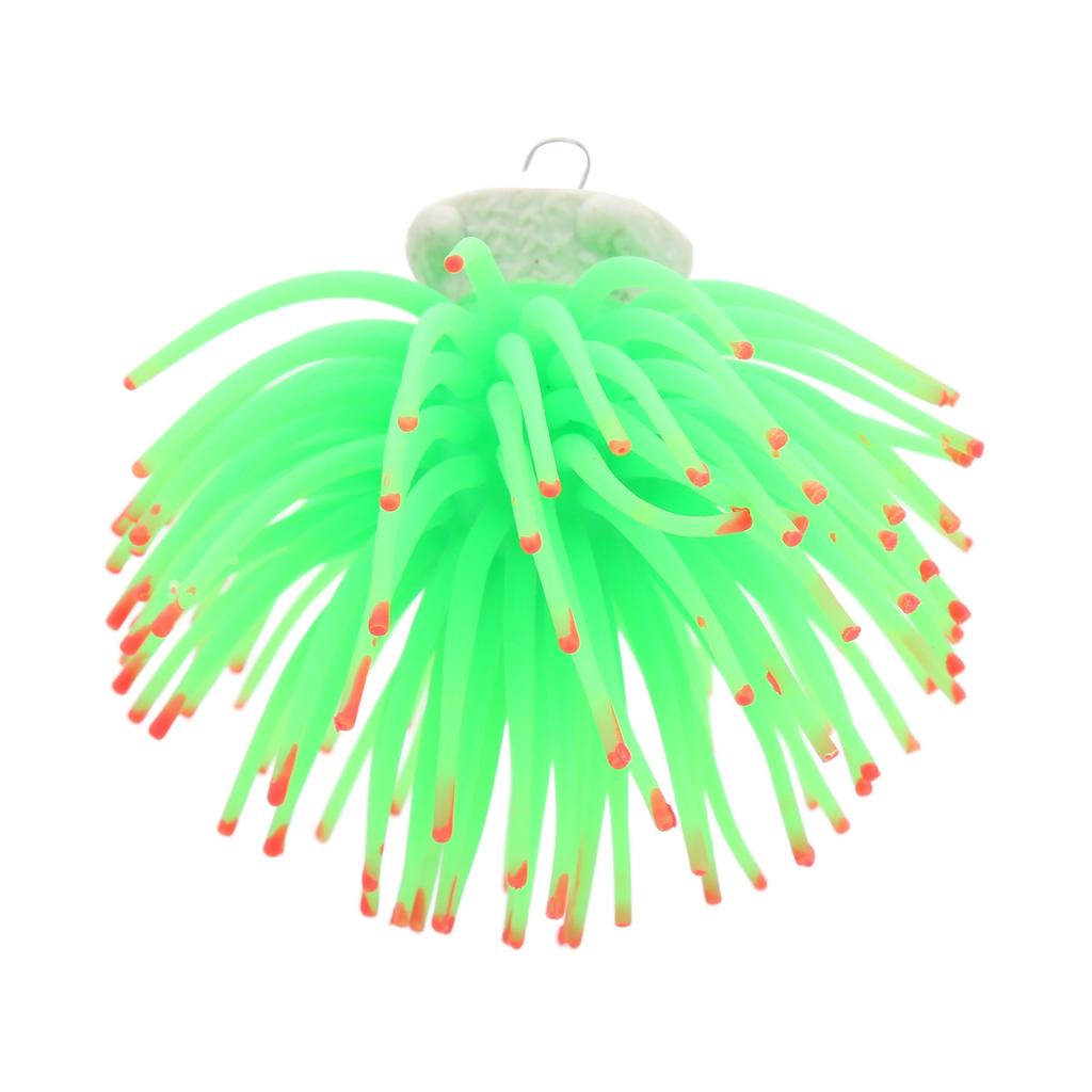 Simulation Luminous Coral Safe Beautiful Durable Coral Decoration for Fish TanksGreen