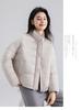 Women’s Short Quilted Stand Collar Windproof Warm Winter Jacket