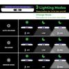 2/4PCS Clip On Solar Lights Outdoor Waterproof Tree Clip LED Motion Sensor Wall Fence Light for Garden Patio Porch Fence Gutter Garage Camping