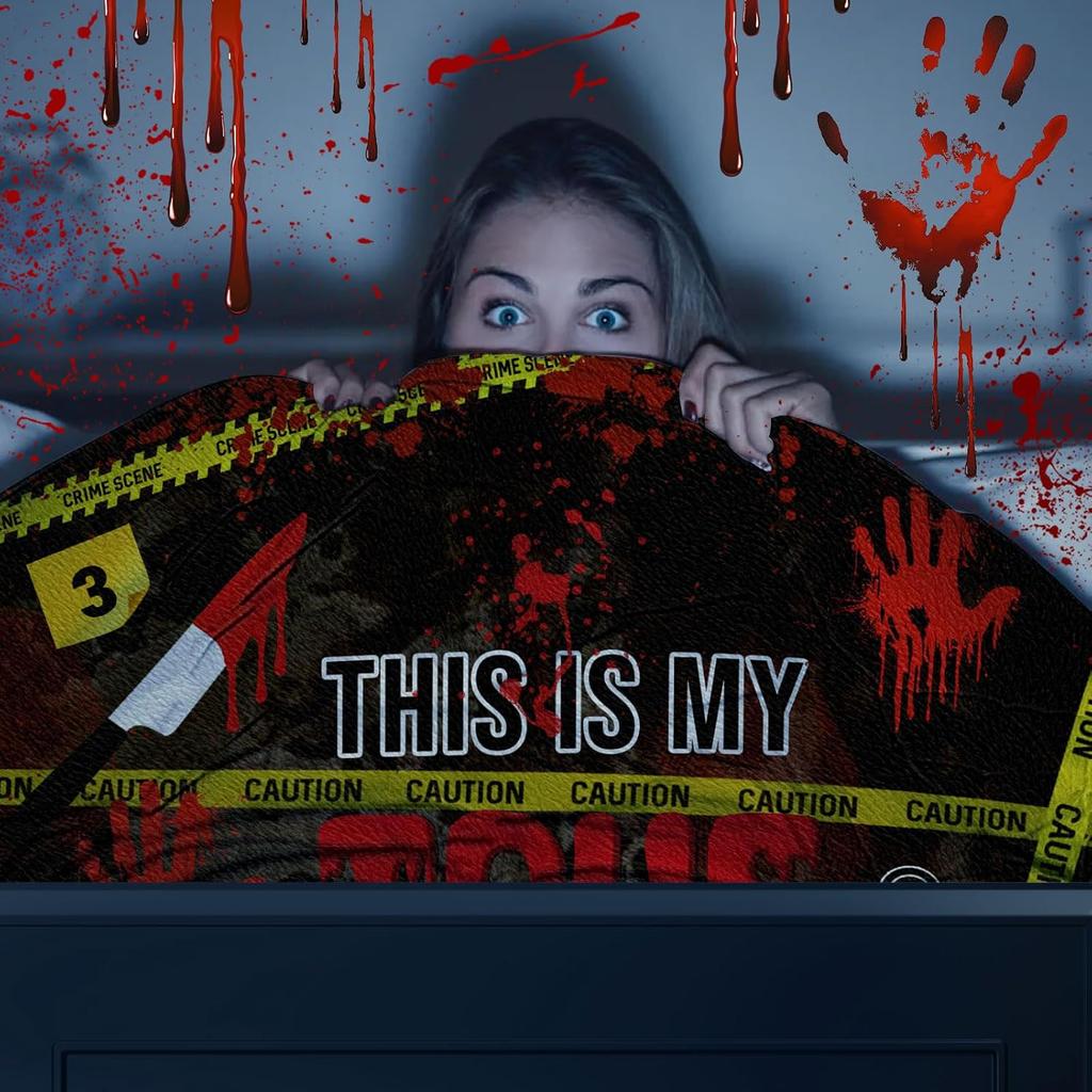 True Crime Throw Blanket – Gripping Gift for Fans of Serial Killers, True Detective & Crime Scene Mysteries
