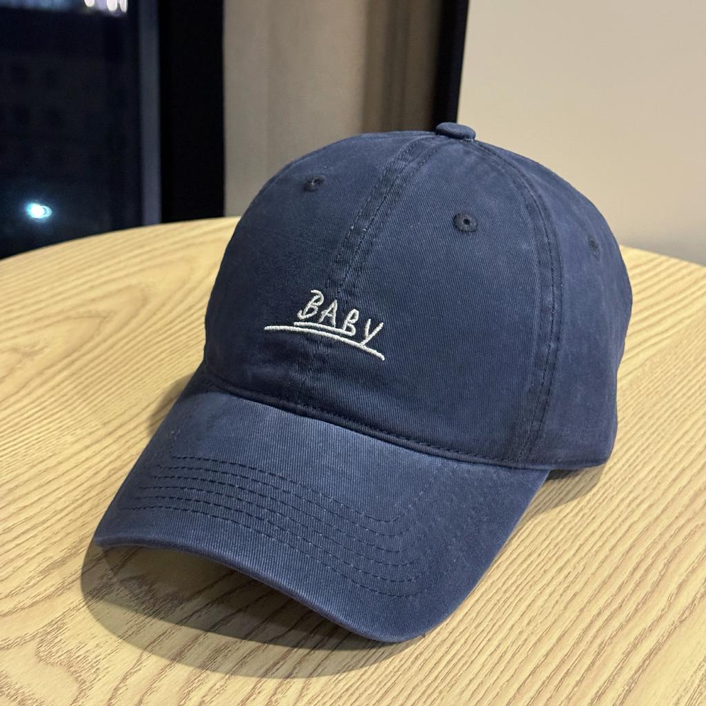 New Early Autumn Korean Style Duck Hat for Men Niche Trendy Brand Versatile Four Seasons Retro Baseball Cap with Face and Small Letters