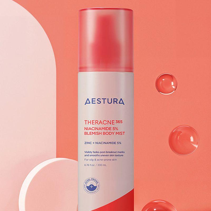 AESTURA Terra Acne 365 Niacinamide 5% Trace Body Mist 200ml blemish body mist 200ml