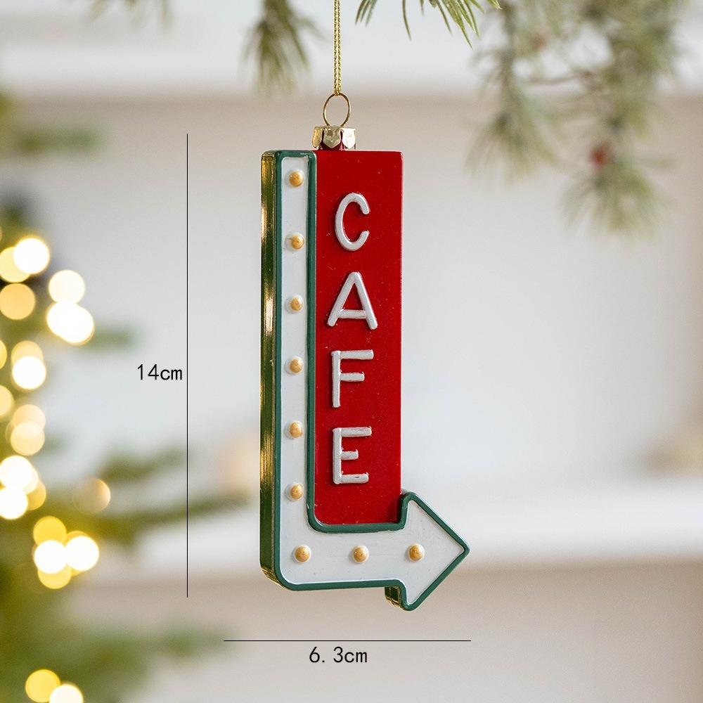 1 шт. Рождественские украшения креативный американский ретро масляный специальной формы подвеска подвеска для украшения рождественской елки