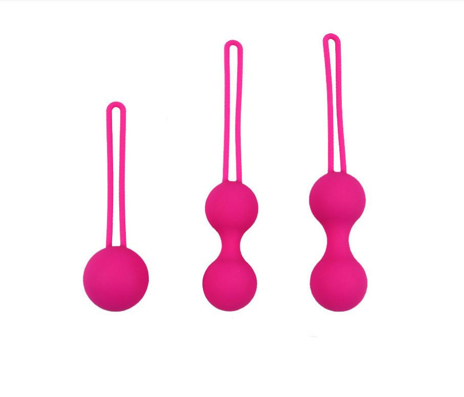 3PCS Kegel Exercise Balls Set for Women Silicone Pelvic Floor Muscle Trainer with Different Sizes and Weights for Strengthening and Toning