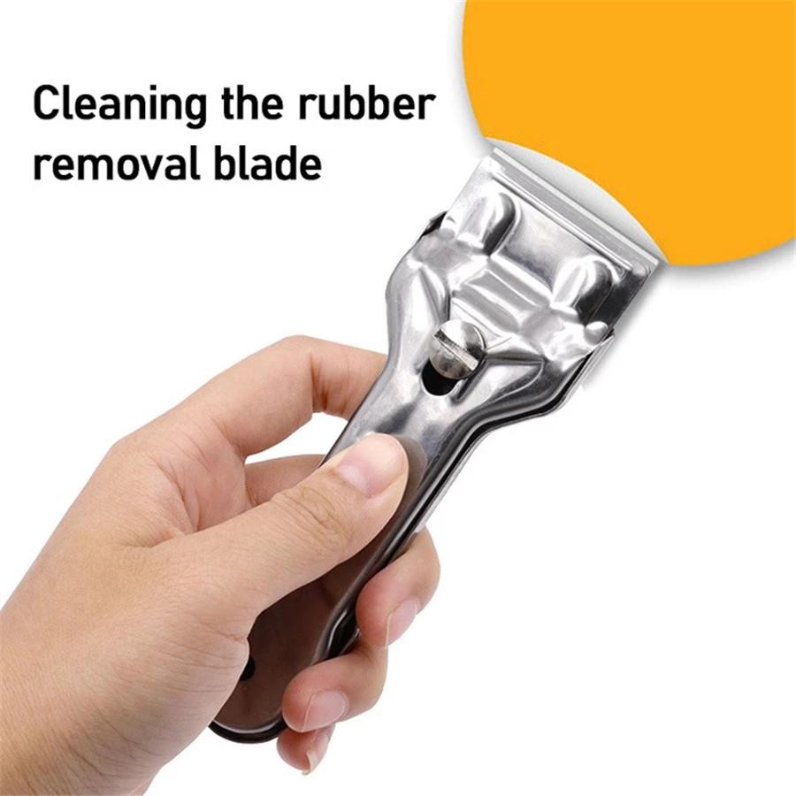 Glass Multifunction Cleaning Tool Ceramic Stove Hob Scraper Cleaner Remover with Blades Kitchen Household Decontamination Shovel