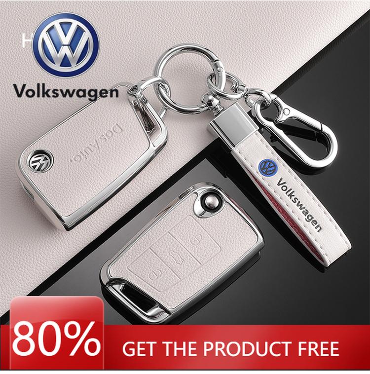 Pro VOLKSWAGEN Pouzdro na klíčenku z TPU kůže pro dálkový ovladač auta Držák Kryt Skořepina Pro VW Volkswagen Golf 7 MK7 Tiguan MK2 T-roc T-cross Auto
